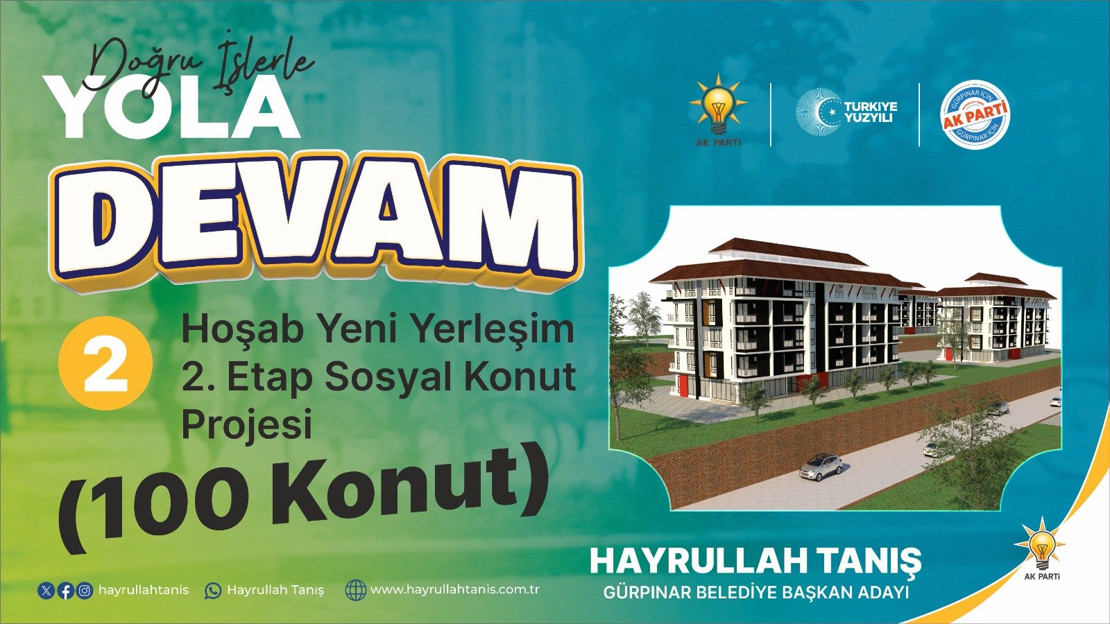 HOŞAB YENİ YERLEŞİM 2.ETAP SOSYAL KONUT PROJESİ